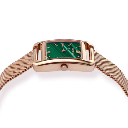 BERNY - Relógio Feminino Quartz Quadrado Rose Gold - 2794L