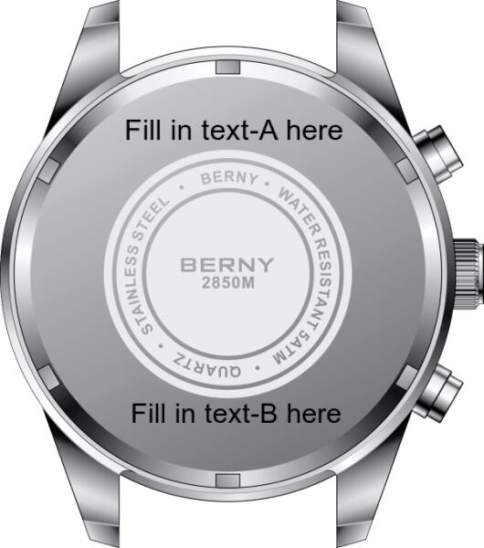 BERNY - Relógio Cronógrafo Esportivo Masculino Quartz Personalizável - 2830M